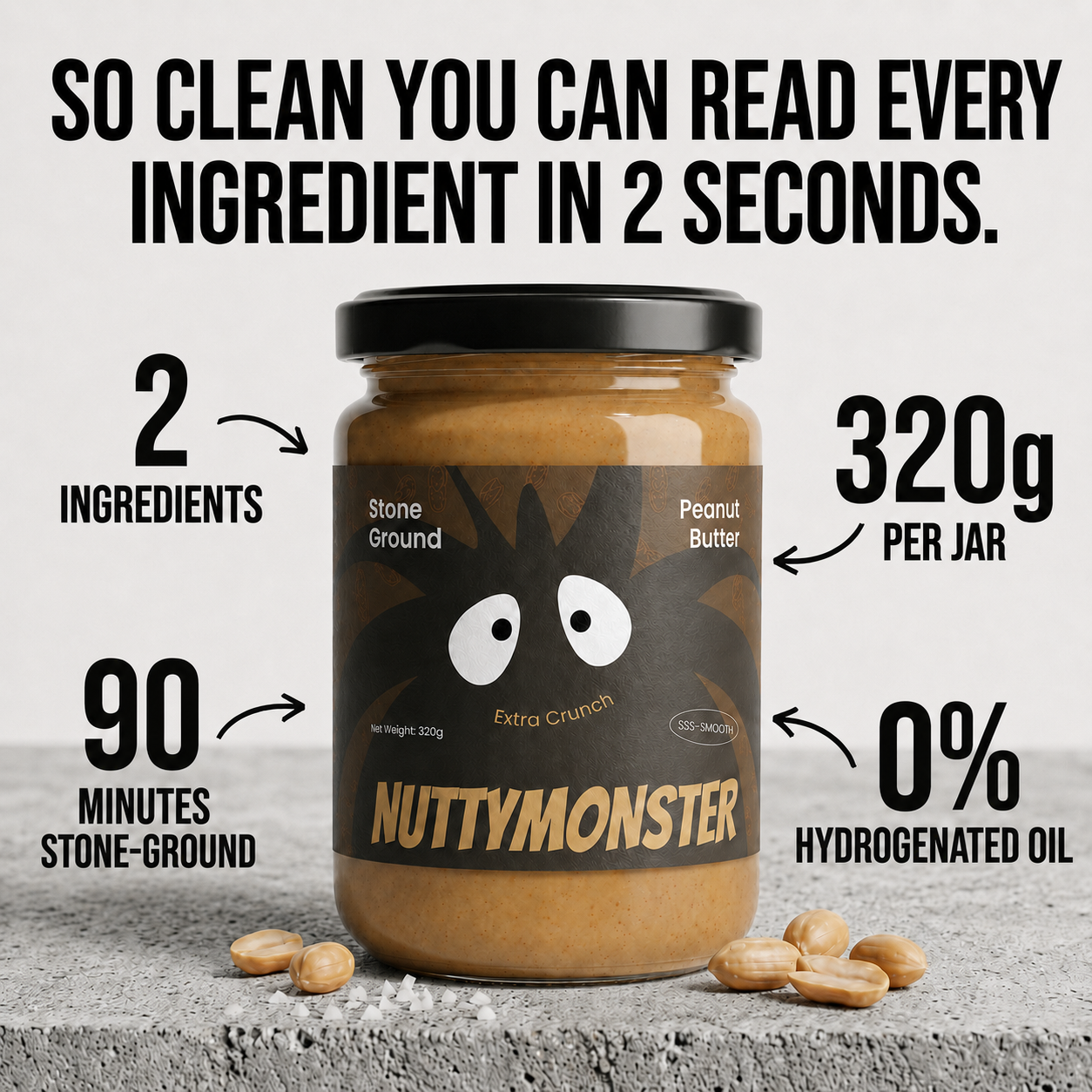 NUTTYMONSTER™ EXTRA CRUNCH (320g)